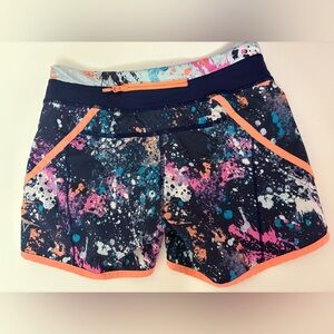 Ivivva Multicolor Splatter Print Shorts